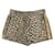 * [CHRISTIAN DIOR] Talla de pantalones cortos de leopardo Dior 36 estampado de leopardo de mujer Castaño Negro Poliéster  ref.631913