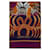Hermès Foulard à motif supérieur en soie Violet  ref.631942