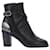 Chanel Ankle Boots with Cross Straps Black Leather  ref.632004