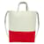 Céline Two-tone Cabas Tote Bag White Cream Leather  ref.632010