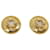 CHANEL COCO Mark Earring Gold CC Auth ar7354 Golden Metal  ref.632150