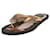 Bottega Veneta Karung Lizard Thong Sandals Brown Black Bronze Caramel Exotic leather  ref.632262