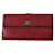 Chanel carteiras Vermelho Couro  ref.632293