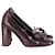 Prada High Heeled Loafer Shoes in Brown Leather  ref.632307
