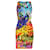 Moschino Graffiti Print Bodycon Dress in Multicolor Rayon Cellulose fibre  ref.632312
