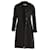 Prada Single Breasted Overcoat in Black Wool  ref.632328