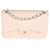 Bolso con solapa con forro clásico Jumbo de piel de cordero acolchada en beige de Chanel Carne Cuero  ref.632495