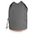 Hermès Hermes Grey Canvas Polochon Mimile Cordón Bucket Bag Mochila Phw Gris  ref.632504
