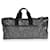 Duffle Saint Laurent City Sporttasche aus glitzerndem Segeltuch und schwarzem Leder Grau  ref.632540