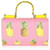 Dolce & Gabbana Pink & Yellow Pineapple Saffiano Miss Sicily Wallet On Chain   ref.632563
