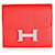 Hermès Hermes Rouge De Coeur Epsom & Rose Sakura Enamel Compact Constance Wallet Phw Red Leather  ref.632597