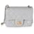 Mini sac à rabat Square Pearl Crush en cuir d'agneau matelassé gris Chanel  ref.632631