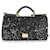 Dolce & Gabbana Sizilien Tasche aus schwarzen Pailletten Leder  ref.632654