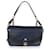 Chanel Blue & Black Chevron Calfskin Double Envelope Flap Bag  Leather  ref.632680