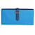Hermès Hermes Bleu Izmir & Bleu Saphir Chevre Leather Bearn Wallet Phw Blau Leder  ref.632696