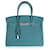 Hermès Hermes Verso Vert Bosphore & Bleu Ocean Togo Birkin 30 PHW Blau Leder  ref.632714
