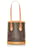Louis Vuitton Brown Monogram Petit Bucket Leather Cloth  ref.633125