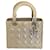 Lady Dior Dior Handtaschen Beige Lackleder  ref.633189