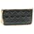 Christian Dior Chain Lady Dior Accessory Pouch Enamel Black Auth am427b  ref.633273