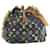 Bolsa de Ombro LOUIS VUITTON Monograma Multicolor Noe Preto M42230 LV Auth am337BA  ref.633307