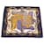Hermès HERMES CARRE 90 Schal „Festival“ Seide Marineblau Auth am455b  ref.633318