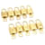 Cadeado Louis Vuitton 10definir Gold Tone LV Auth am1623g Metal  ref.633376