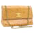 CHANEL Raffia Chain Flap Shoulder Bag Leather Beige CC Auth am1414ga  ref.633520