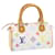 LOUIS VUITTON Mini borsa a mano Speedy multicolore con monogramma Bianco M92645 Aut1710g  ref.633705
