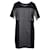 Weekend Max Mara Checked sweatshirt dress Black Grey Dark grey Cotton Elastane  ref.633886