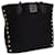 Trussardi studded tote bag Black Leather Cloth  ref.633887