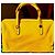 Borsa a mano Bulgari Foundation gialla in pelle Giallo - vista 11
