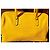 Borsa a mano Bulgari Foundation gialla in pelle Giallo - vista 17