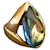 Baccarat ring gold crystal psydelic. Green Yellow gold  ref.633892