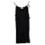 Iro draped tank dress Black Elastane Polyamide Acetate  ref.633910