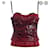 Dolce & Gabbana Python-Bustier Rot Exotisches Leder  ref.633977