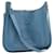 Hermès HERMES Leather Evelyn TGM Shoulder Bag Blue Auth am2542gA  ref.634017