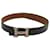 Hermès HERMES Constance H Buckle Belt Leather Black Silver Auth am2366g Silvery  ref.634263