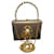 Bolsa/embreagem de colecionador vintage chanel Multicor Dourado Cobre Gold hardware Couro Pérola Banhado a ouro  ref.634422