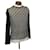 Christian Dior Trotter T-shirt manches longues polyester Noir Gris Authentique2653g  ref.635117