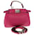 FENDI Micro Peek A Boo Hand Bag Leather 2way Pink Auth am2705ga  ref.635201