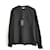 Saint Laurent Camisa negra de jacquard flocado Negro Lana Acetato  ref.635463