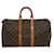 Louis Vuitton Keepall 45 Braun Leinwand  ref.635530