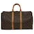 Louis Vuitton Keepall 45 Braun Leinwand  ref.635531