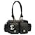 CHANEL Bolso de hombro Cambon Line Turn Lock de piel de cordero Negro CC Auth 29170EN Cuero  ref.635985