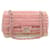 CHANEL Chain Flap Shoulder Bag Turn Lock Canvas Pink CC Auth bs334a Cloth  ref.636220