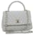 CHANEL Matelasse Chain Shoulder Hand Bag Caviar Skin 2way White CC Auth bs910A Leather  ref.636434
