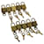 Louis Vuitton padlock 10set Gold Tone LV Auth cl101 Metal  ref.636439