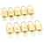 Louis Vuitton padlock 10Set Gold Tone LV Auth 28369 Metal  ref.636477