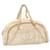 CHANEL Caviar Skin Tote Bag Cuir Blanc CC Auth 28380A Beige  ref.636482