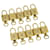 Louis Vuitton padlock 10set Gold Tone LV Auth hs838 Metal  ref.636607